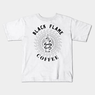 Black Flame Coffee Kids T-Shirt
